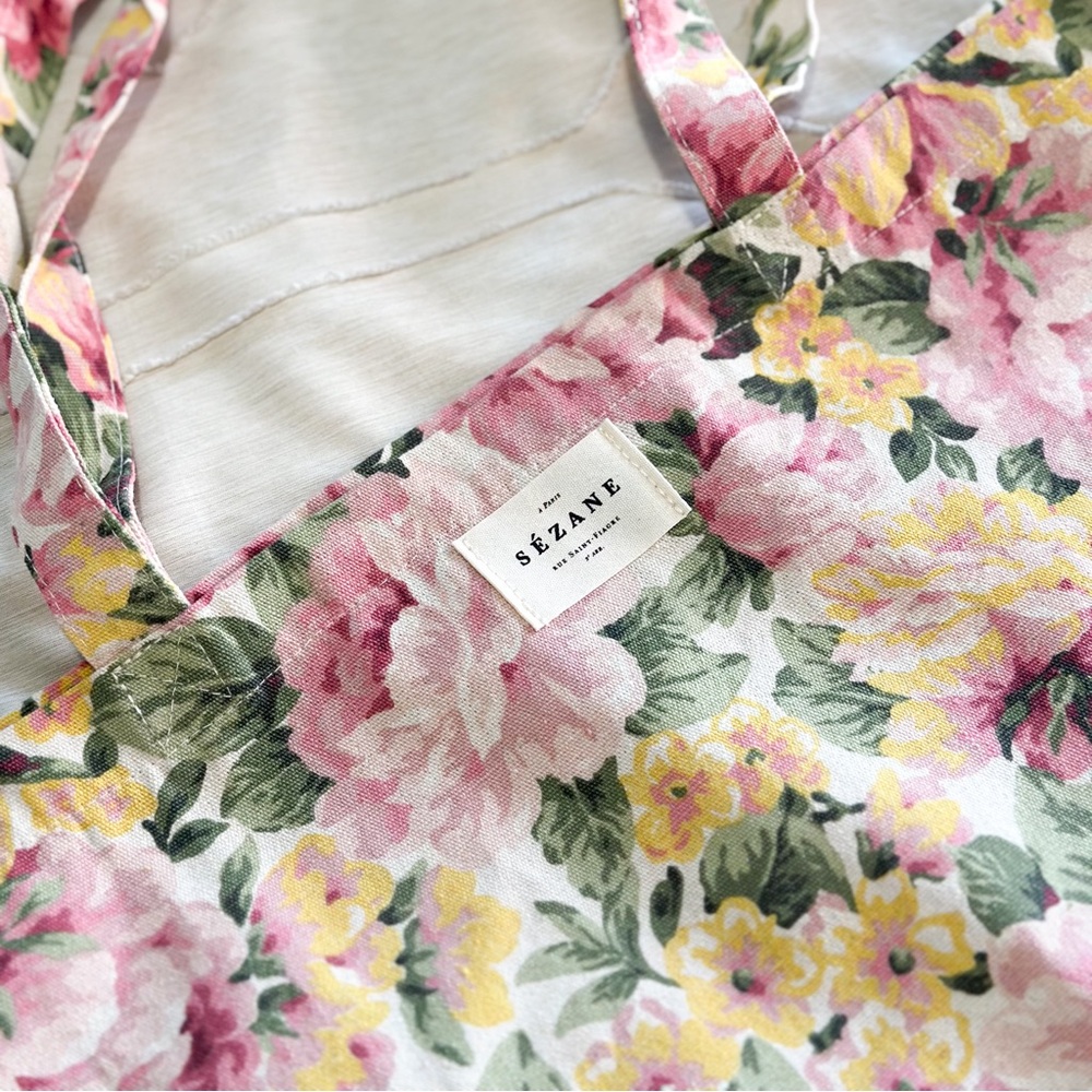 Sézane NWOT Floral Tote Bag